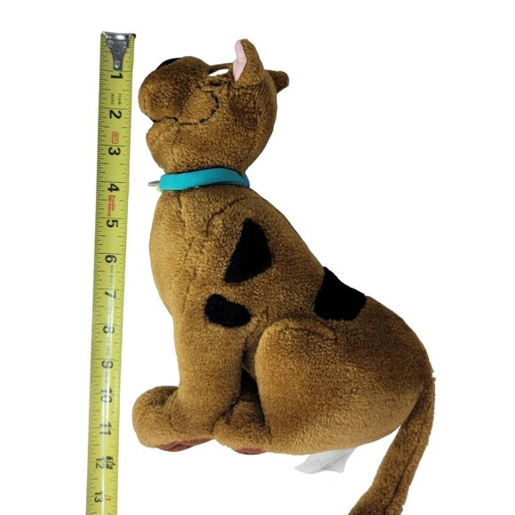 Cartoon Network Scooby Doo Plush Stuffed Brown 11" Smiling Collar Vintage 1998 - Picture 11 of 12